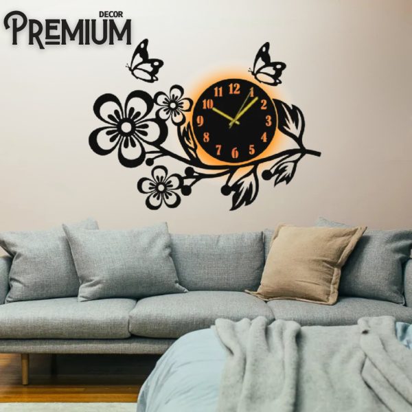 Elegant Modern Wooden Wall Clock for office, Living Room & Bedroom decoration