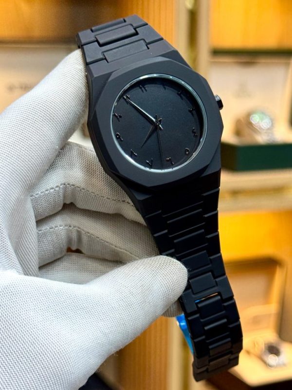 "Classic Black Wrist Watch for a Unique Modern Style"