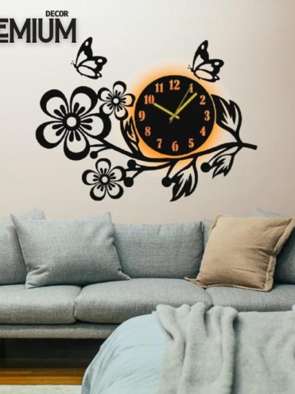 Elegant Modern Wooden Wall Clock for office, Living Room & Bedroom decoration